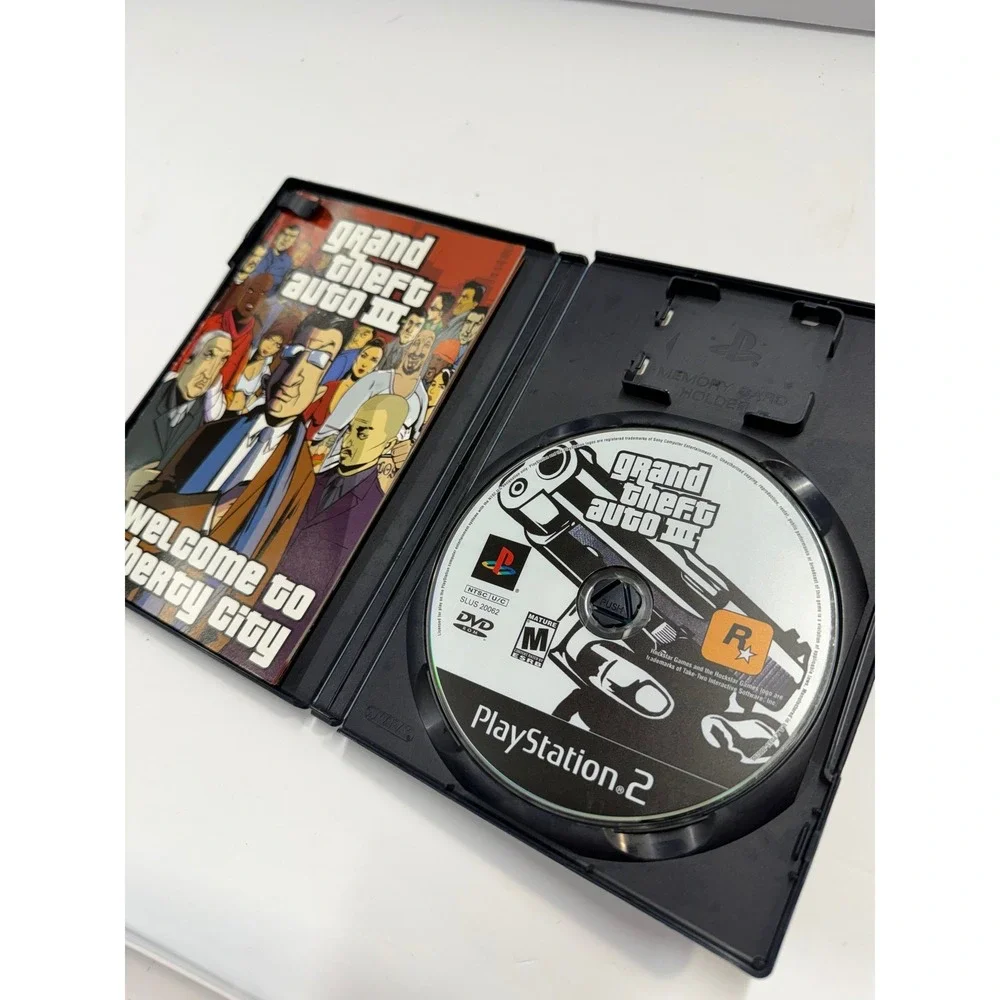 Grand Theft Auto III Sony PlayStation 2 PS2 GTA 3 Rockstar Games SLUS-20062 NTSC